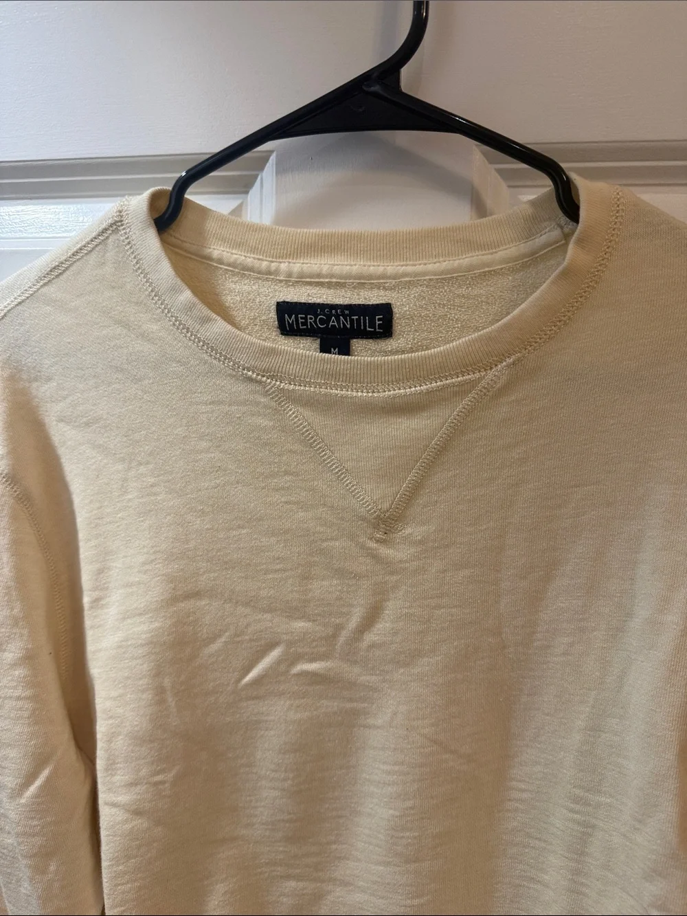 Cream J Crew Mercantile Crewneck Sweater - Men’s Medium NWOT